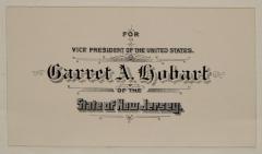 Electoral College ballot for Garret Hobart as Vice President