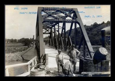 Erie Canal: highway bridges near Macedon and superstructures at Peek's and Allerton's