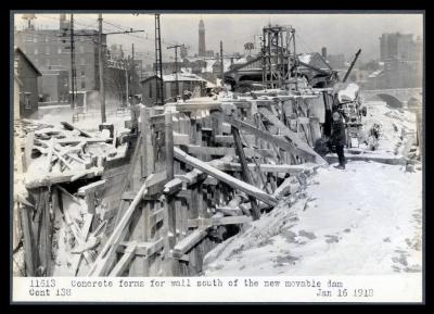 Erie Canal: moveable dam at Rochester