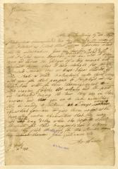 Letter from Governor Hunter to Jean Cast
