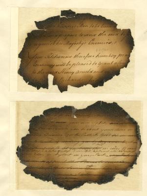 Petition for officers of the ship King George