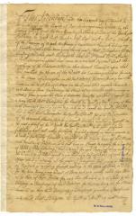 Contract of Robert Livingston for supplying Palatines with provisions