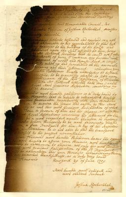 Petition of Joshua Kocherthal