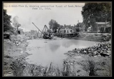 Cayuga Seneca Canal Contract E:  Lock, dam etc. at Waterloo