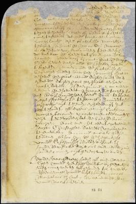 Letter from capt. Cregier to director Stuyvesant