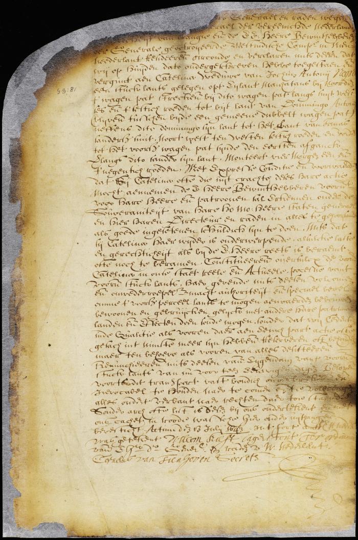 Patent of Catelina, widow of Jochim Antony, for land on the island of Manhattan