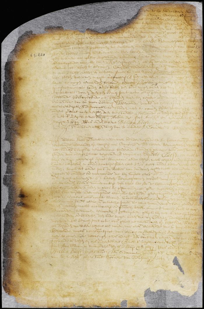 Patent of Daniel ———— for land on Manhattan Island