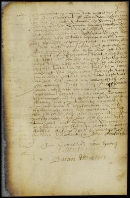 Deed of Jan Cornelissen to Claes Paulessen for a lot in New Amsterdam