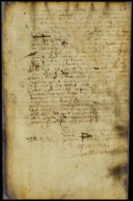 Deed of Ariaen Vincent to Symon Folckertsen for a house and lot in New Amsterdam