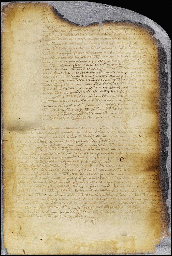 Patent of John Forbus for land on Long Island