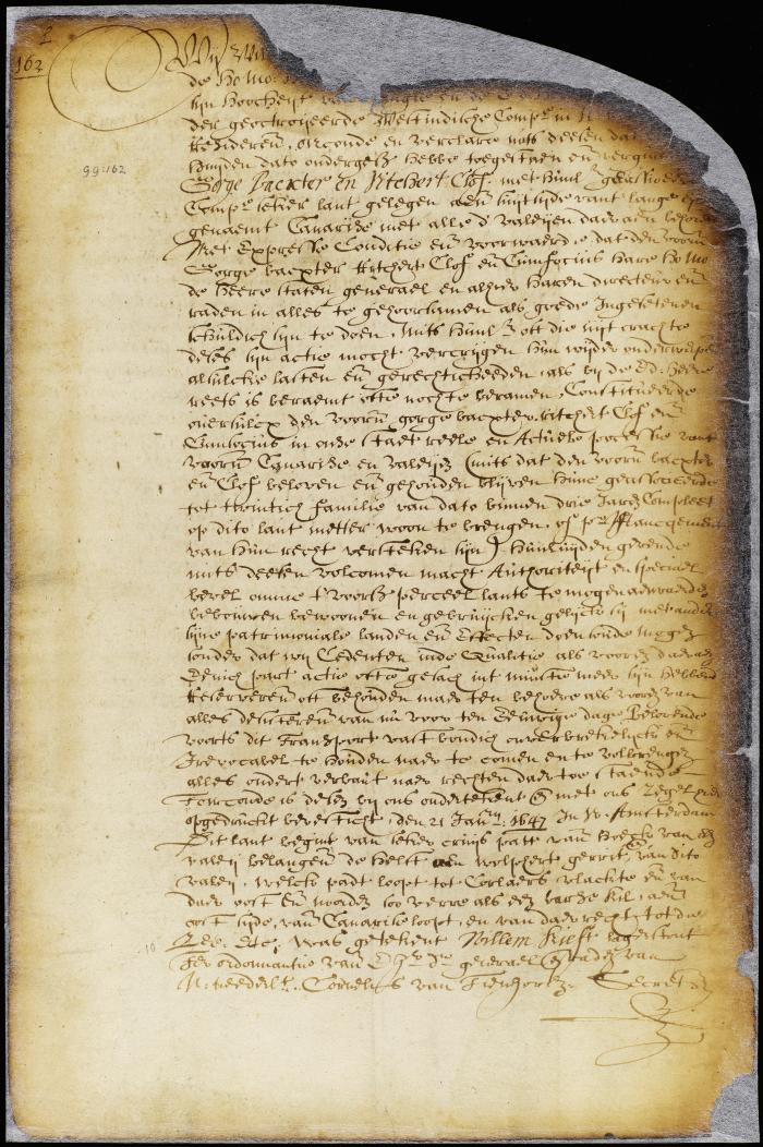 Patent of George Bacxter, Richard Clof and associates of land on Long Island