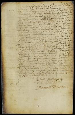 Deed of Claes Hendricksen to William Pietersen for a house and lot in New Amsterdam