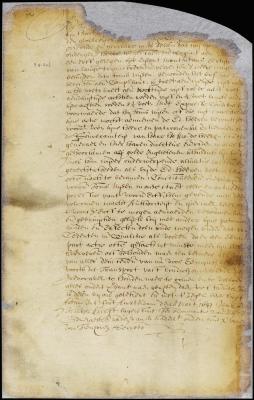 Patent of Tonis Nysen for a lot on Manhattan Island