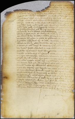 Patent of Peter Lourensz for a lot on Manhattan Island