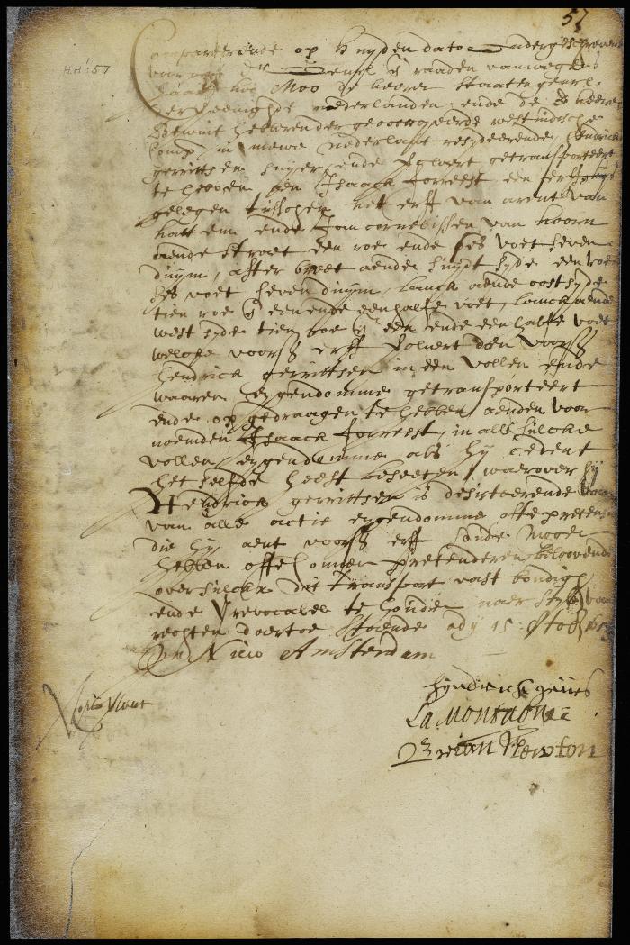 Deed of Hendrick Gerritsen to Isaac Foreest for a lot in New Amsterdam