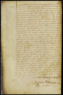 Deed of Cornelis Claessen Swits to William Beeckman for a bouwery on Manhattan Island