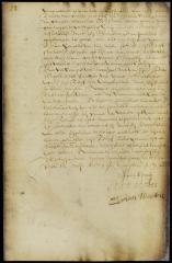 Deed of Jacob Hey to Cornelis van Tienhoven for a house and lot in New Amsterdam