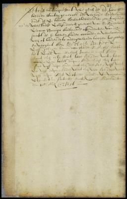 Patent of Nicolaes Backer for a lot in New Amsterdam