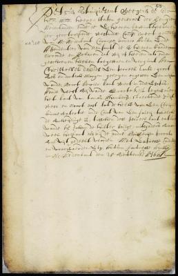 Patent of Christoffel Davids for 36 morgens of land at the Esopus