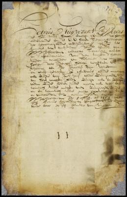 Patent of Ide Cornelissen van Vorst for a lot at Ahasimus (New Jersey)