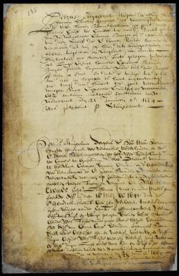 Patent of Martin Cregier for land in New Amsterdam