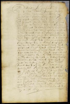 Patent of the inhabitants of New Utrecht for 130 morgens of land on Long Island