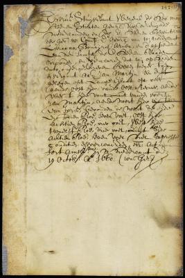 Patent of Jan Martin for a lot on Long Island