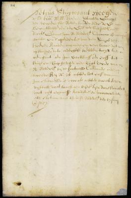 Patent of Jan Deckhoff for a lot at Fort Casimir