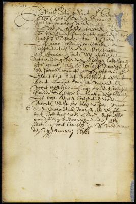 Patent of Roelof Martensen for land on Long Island