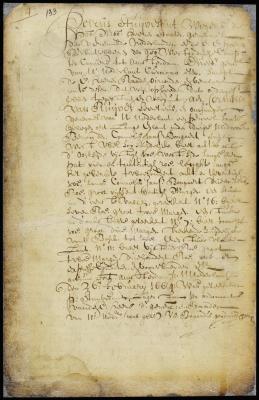 Patent of Cornelis van Ruyven for land on Long Island
