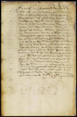 Patent of Andries Andriesz for a lot in New Amsterdam