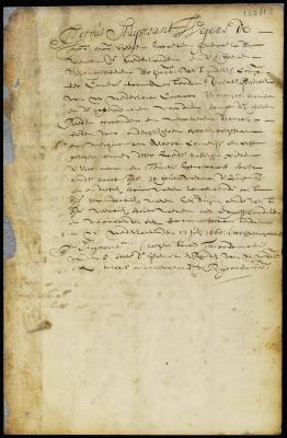Patent of Albert Cornelisse for a lot in New Amsterdam