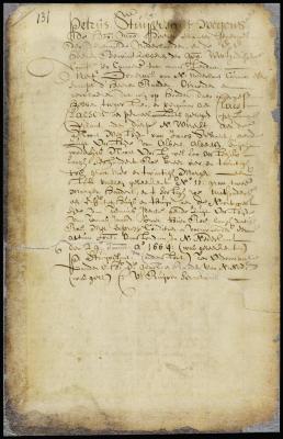 Patent of Claes Claesen for land on Long Island