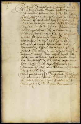 Patent of the heirs of Bruyn Barentsen for a lot in the village of Breuckelen