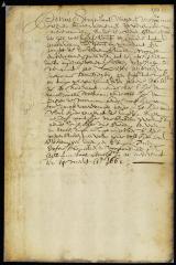 Patent of Peter Andriessen for a lot on the south side of the Wall in New Amsterdam (Wall Street)
