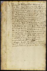 Patent of Nicasius de Sille for a lot in New Amsterdam