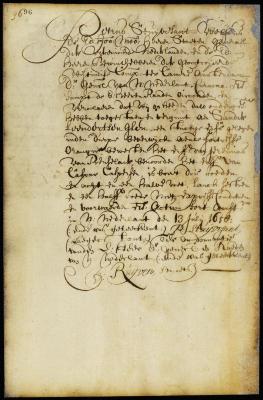 Patent of Sander Leendertsen Glen for a lot at Fort Orange (Albany)