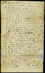 Petition of Henry Stretcher about land at the Whorekill