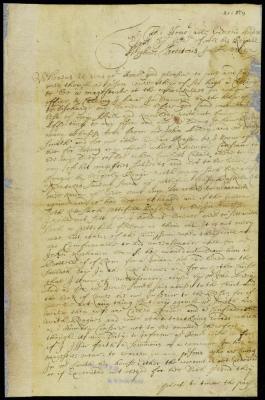 Petition of Edward Southrin to gov. Andros concerning abuse he has received