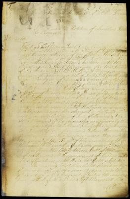 Petition of Arnlodus de La Grange relative to the island of Tinicum in the Delaware river