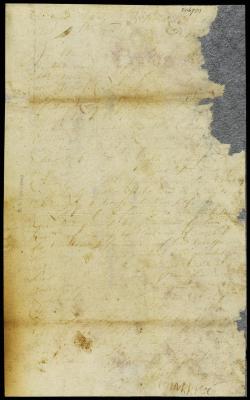 Letter from John Brigs to secretary Nicolls