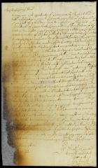 Letter from Philip Pocock to gov. Andros