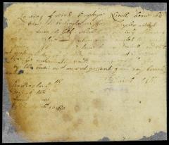 Letter from Daniel Wills to secretary Nicolls