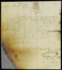 Letter from the magistrates to capt. Anthony Brockholls