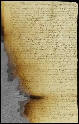 Letter from the magistrates of Deale to gov. Andros