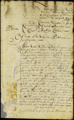 Order for the settlement of the late gov. Lovelace's accounts