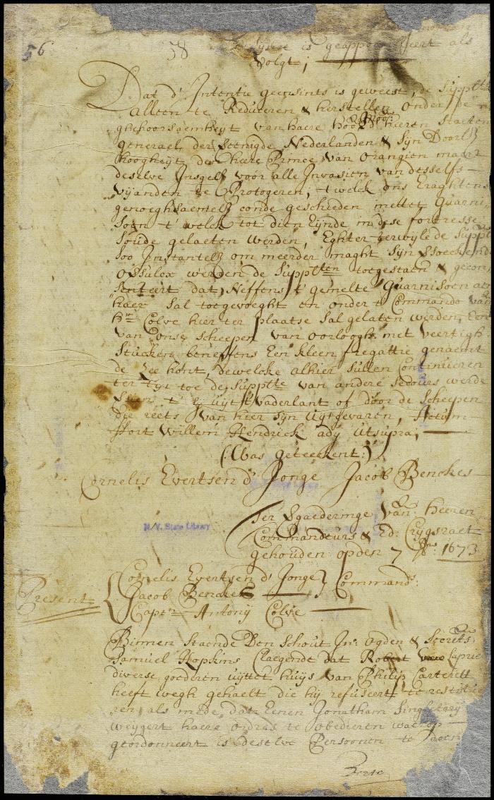 Answer granting petition of the schout, burgomasters and schepens of New Orange