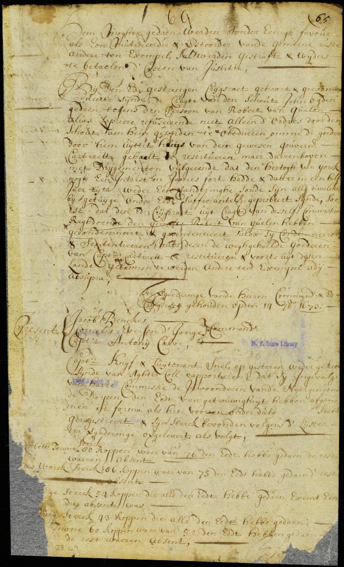 Fine imposed upon Robert van Quelen