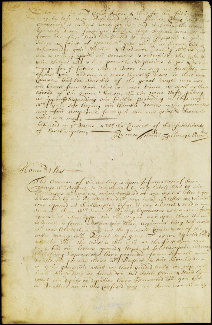 Letter from the recorder and constable complaining of those of Southampton