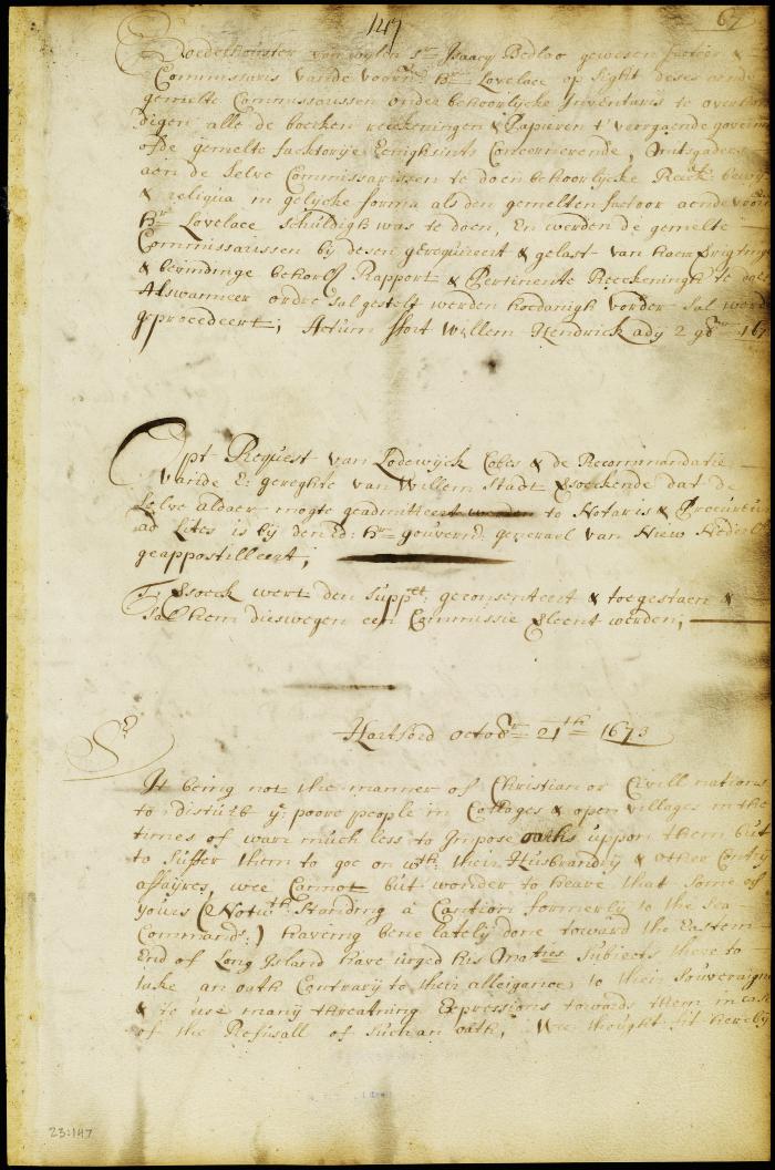 Appointment of Lodewyck Cobbes to be notary public at Willemstadt